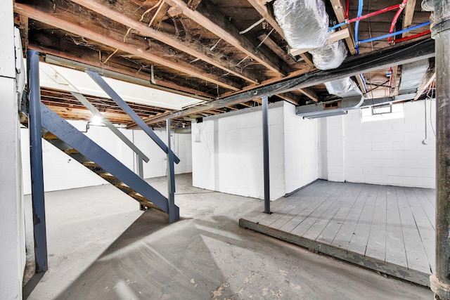 15819 Eastburn St, Detroit, MI 48205 - basement featuring stairs