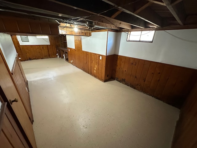92 W Princeton Ave, Pontiac, MI 48340 - basement featuring wooden walls