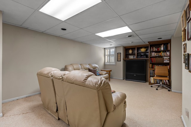 1696 S Hill Blvd, Bloomfield Hills, MI 48304 - living area featuring light colored carpet and baseboards