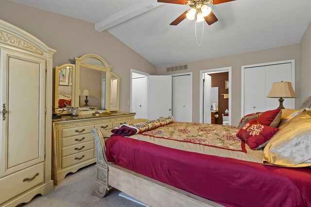 1696 S Hill Blvd, Bloomfield Hills, MI 48304 - bedroom featuring light carpet, ceiling fan, and ensuite bath