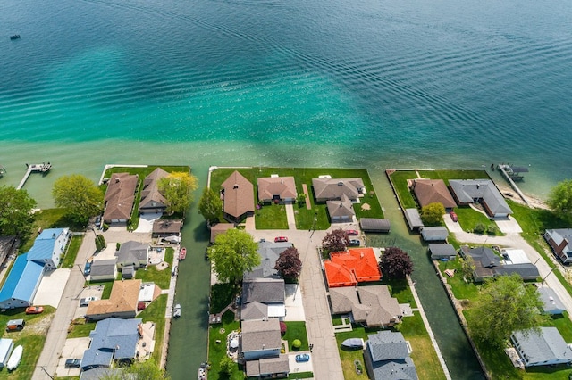 133 Loretta St, East China, MI 48054 - aerial view of residential area with a large body of water