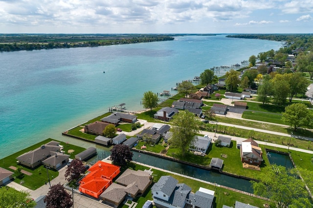 133 Loretta St, East China, MI 48054 - aerial view of residential area with a nearby body of water