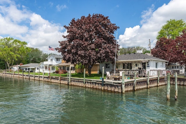 133 Loretta St, East China, MI 48054 - back of property with a water view