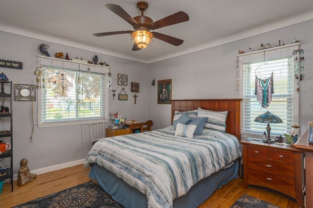 133 Loretta St, East China, MI 48054 - bedroom with light wood finished floors and a ceiling fan