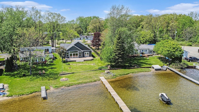 9693 Beverly Dr, Lakeland, MI 48143 - dock with a water view