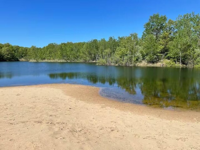 7469 Lake Solis Dr, Stevensville, MI 49127 - water view featuring a forest