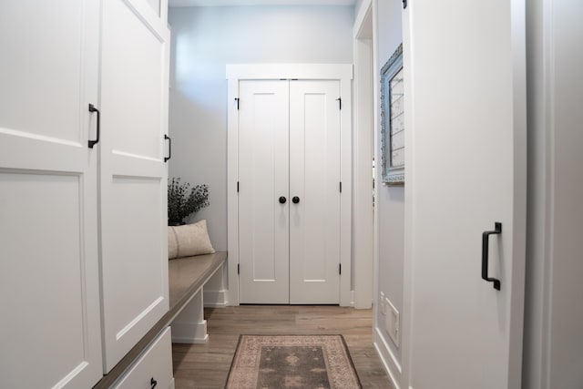 8182 Country Rail Dr SW, Byron Center, MI 49315 - mudroom featuring light wood finished floors and baseboards