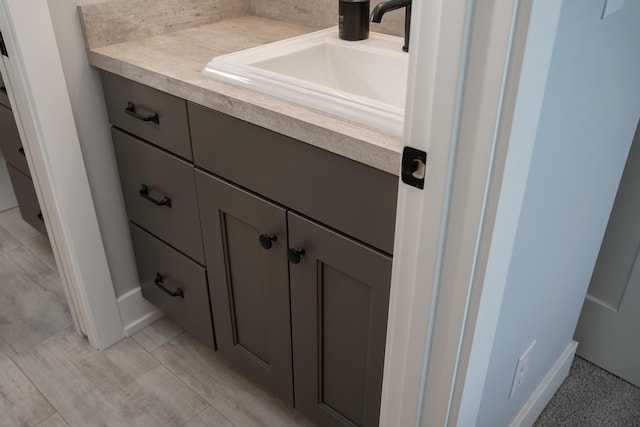 8182 Country Rail Dr SW, Byron Center, MI 49315 - detailed view of vanity and baseboards