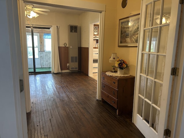 1902 W Ogilvie Ave, Baldwin, MI 49304 - hall with dark wood-type flooring