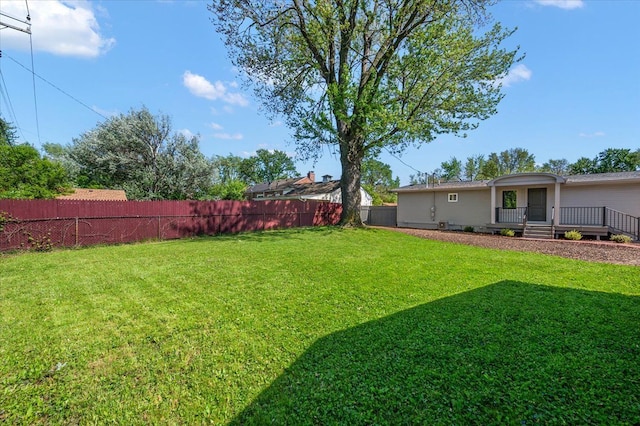 13665 Ida Ave, Warren, MI 48089 - view of yard with a deck