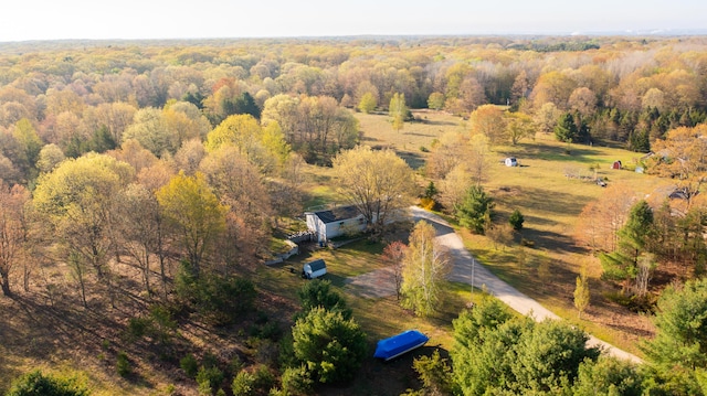 2330 N Rath Rd, Ludington, MI 49431 - view of rural area featuring a heavily wooded area