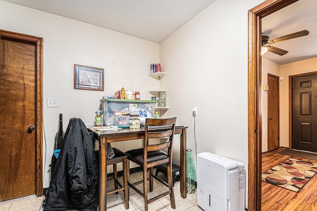 1772 Lombard St, Benton Harbor, MI 49022 - dining room with a ceiling fan