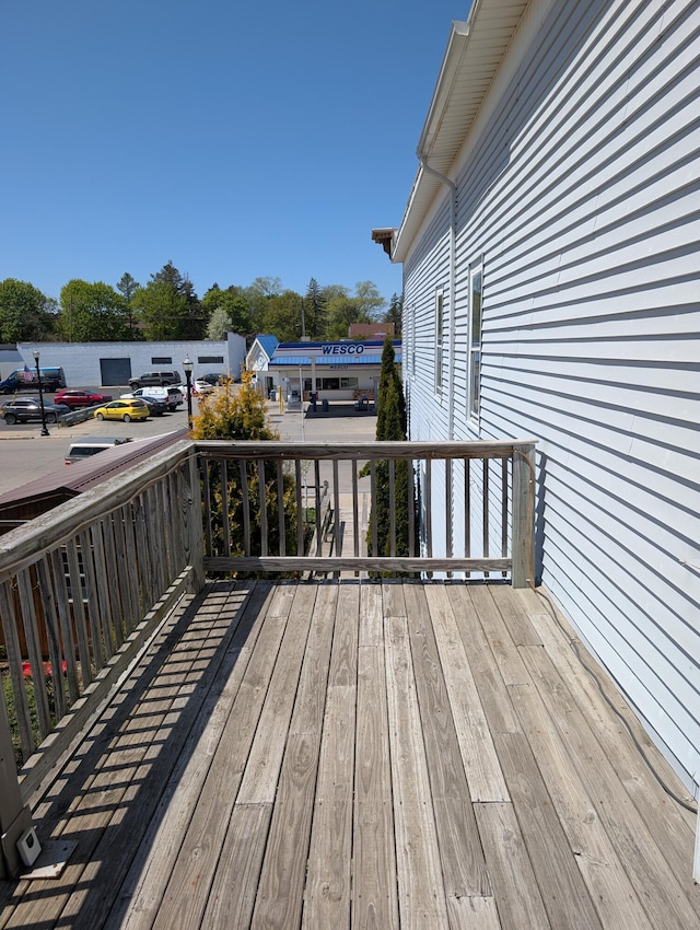120 N Main St, Scottville, MI 49454 - view of wooden terrace