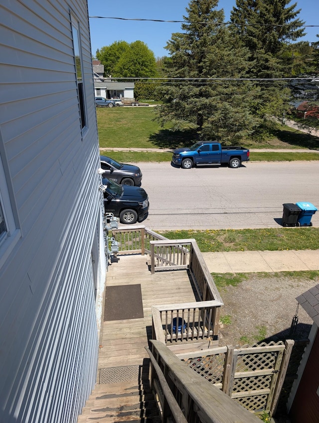 120 N Main St, Scottville, MI 49454 - view of wooden terrace