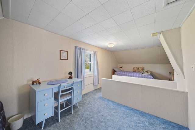 204 Parker St, Cement City, MI 49233 - carpeted bedroom featuring vaulted ceiling