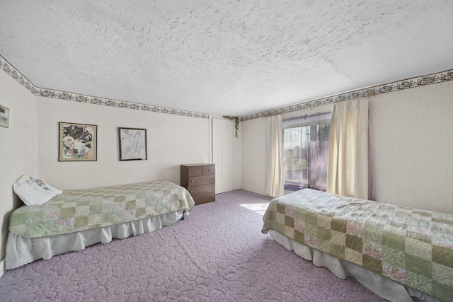 204 Parker St, Cement City, MI 49233 - carpeted bedroom featuring a textured ceiling
