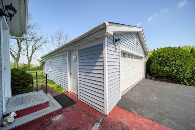 204 Parker St, Cement City, MI 49233 - view of detached garage