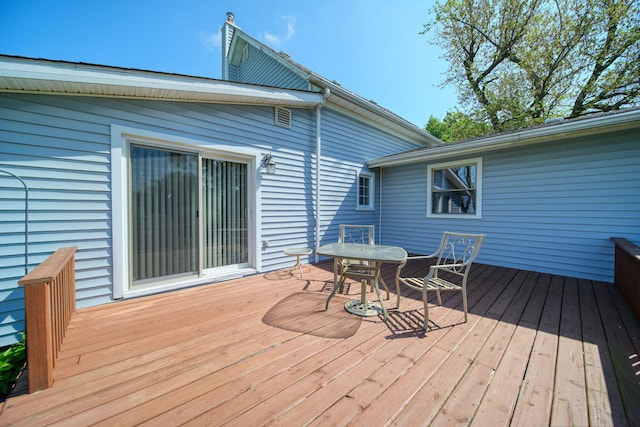 204 Parker St, Cement City, MI 49233 - deck with outdoor dining space
