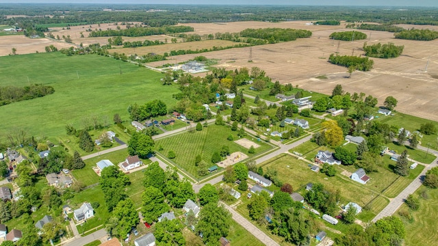204 Parker St, Cement City, MI 49233 - aerial view of property and surrounding area featuring rural landscape