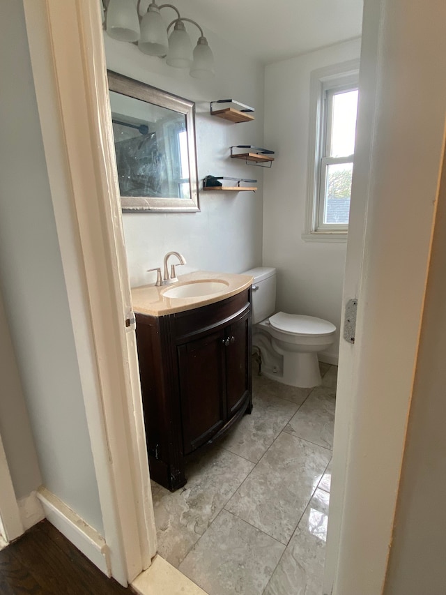 444 E Maplehurst St, Ferndale, MI 48220 - half bathroom featuring toilet and vanity