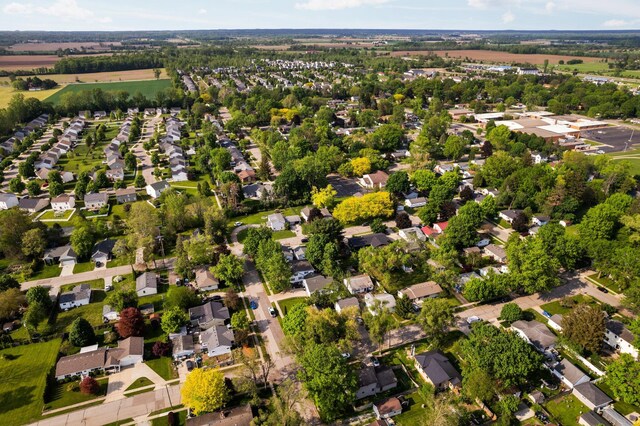 160 Cherry St, Milan, MI 48160 - aerial overview of property's location featuring nearby suburban area