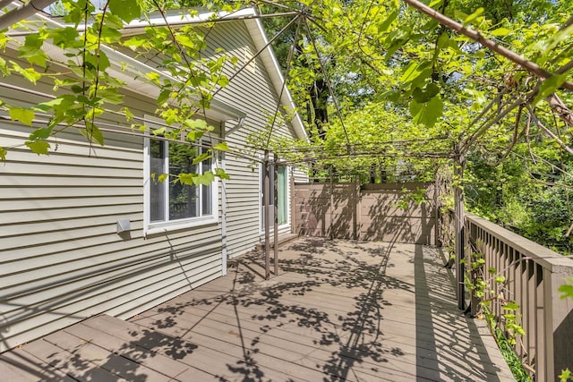 11317 N Dr, Brooklyn, MI 49230 - view of wooden terrace