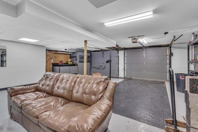 11317 N Dr, Brooklyn, MI 49230 - garage featuring a garage door opener