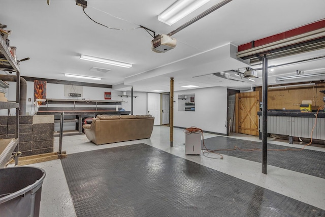 11317 N Dr, Brooklyn, MI 49230 - garage featuring a garage door opener