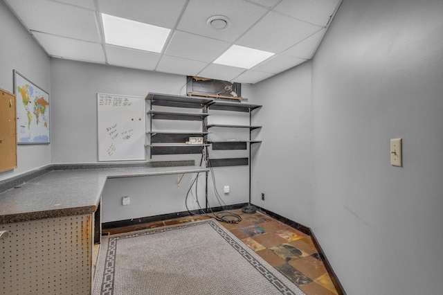 11317 N Dr, Brooklyn, MI 49230 - spare room with a drop ceiling and baseboards