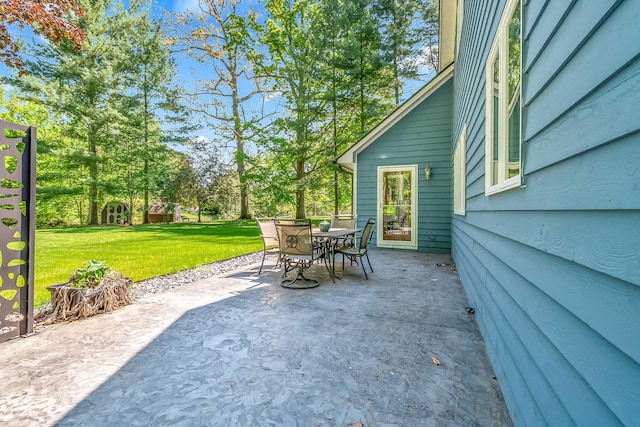 view of patio / terrace featuring outdoor dining space