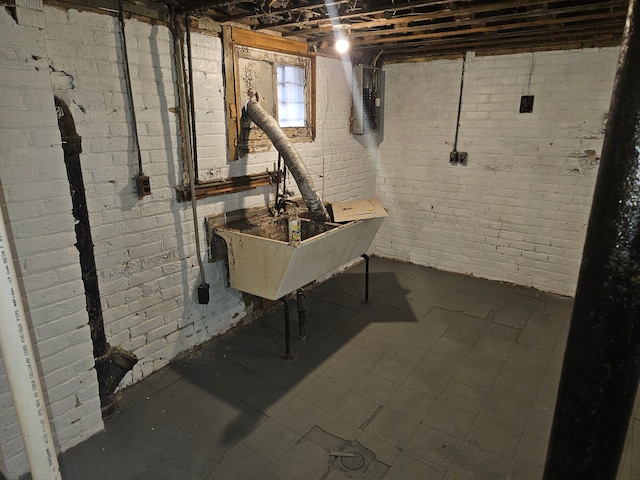 5297 Vancouver St, Detroit, MI 48204 - basement with brick wall