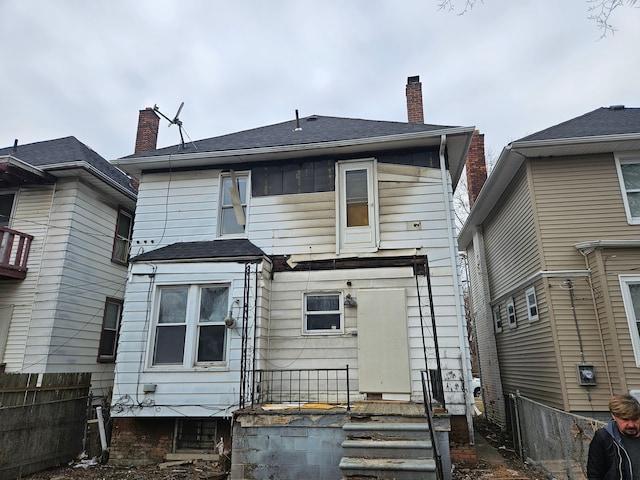 5297 Vancouver St, Detroit, MI 48204 - back of property featuring fence and a chimney