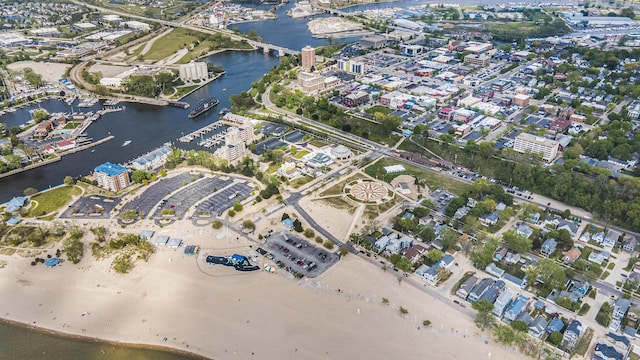 327 State St # 2, Saint Joseph, MI 49085 - aerial overview of property's location with a large body of water