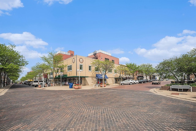 327 State St # 2, Saint Joseph, MI 49085 - view of decorative road featuring sidewalks, curbs, and street lights