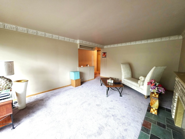 19266 Tyrone St, Harper Woods, MI 48225 - sitting room featuring carpet and baseboards
