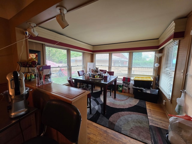 19266 Tyrone St, Harper Woods, MI 48225 - dining space with wood finished floors