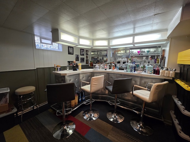 19266 Tyrone St, Harper Woods, MI 48225 - indoor dry bar featuring carpet flooring