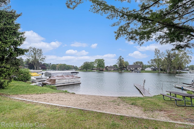 3079 Ravinewood Dr, Commerce Twp, MI 48382 - dock featuring a water view