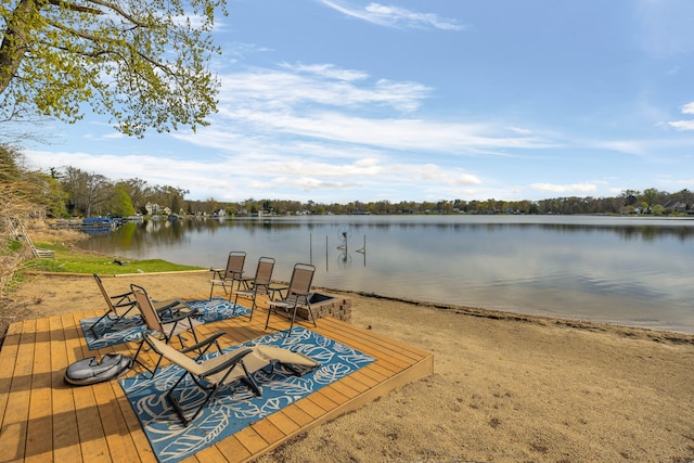 9417 Cedar Island Rd, White Lake, MI 48386 - dock with a water view