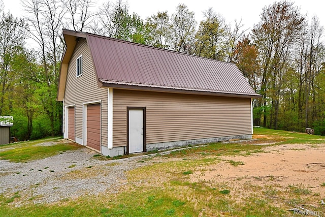9609 E Madison Rd, Saint Helen, MI 48656 - view of detached garage