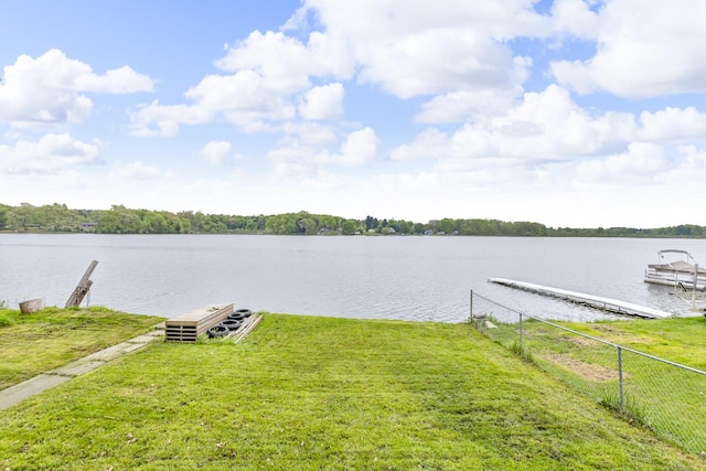 186 Goldsmith Dr, Clarklake, MI 49234 - dock area featuring a water view