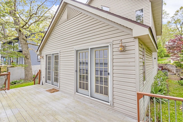 186 Goldsmith Dr, Clarklake, MI 49234 - view of wooden deck