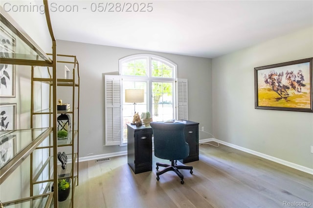 22170 Orchard Way, Beverly Hills, MI 48025 - office area featuring wood finished floors and baseboards