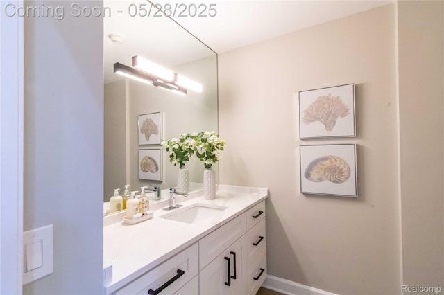 22170 Orchard Way, Beverly Hills, MI 48025 - bathroom featuring vanity and baseboards