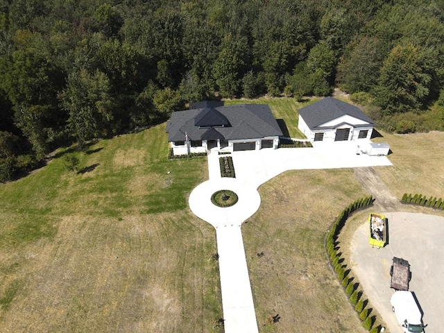 815 N Milford Rd, Milford, MI 48381 - view from above of property with a forest