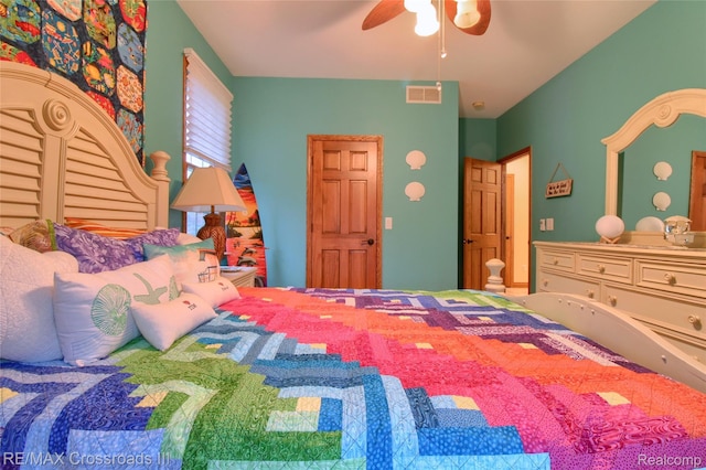 12161 Ladd Rd, Brooklyn, MI 49230 - bedroom featuring a ceiling fan
