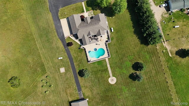 12161 Ladd Rd, Brooklyn, MI 49230 - aerial view of a pool area