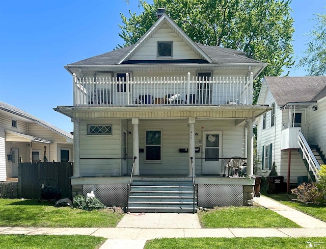 417 Harrison St, Monroe, MI 48161 - view of front facade with a porch