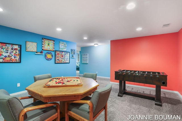 94 Cheyenne Ave, Holland, MI 49424 - game room with recessed lighting, carpet, and baseboards