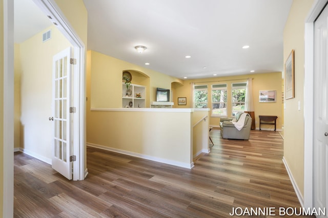 94 Cheyenne Ave, Holland, MI 49424 - hall with wood finished floors, recessed lighting, and baseboards
